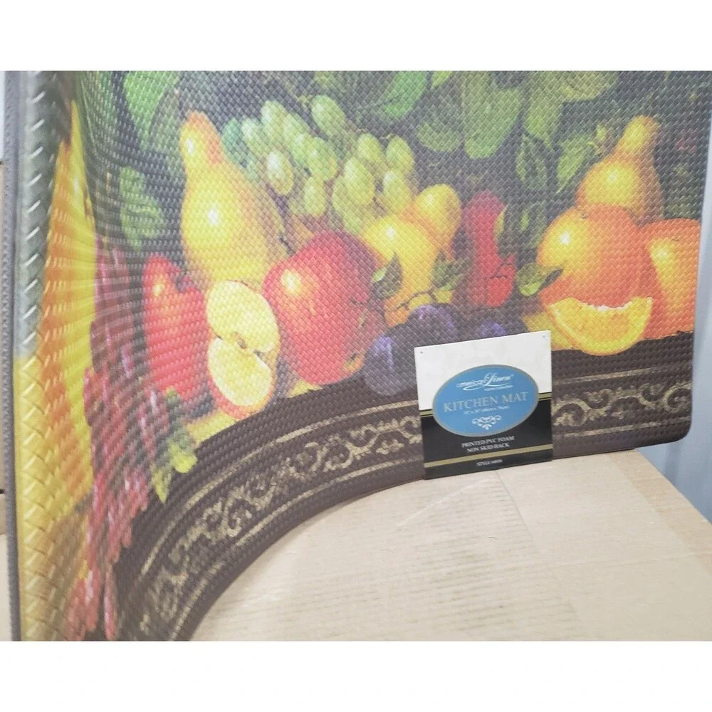 Non Slip Printed Kitchen Floor PVC Cushioned Foam Mat (18
